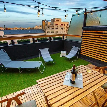 With Panoramic Terrace In Center *